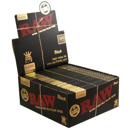 Raw Black King Size Slim - Caja 50 Libritos