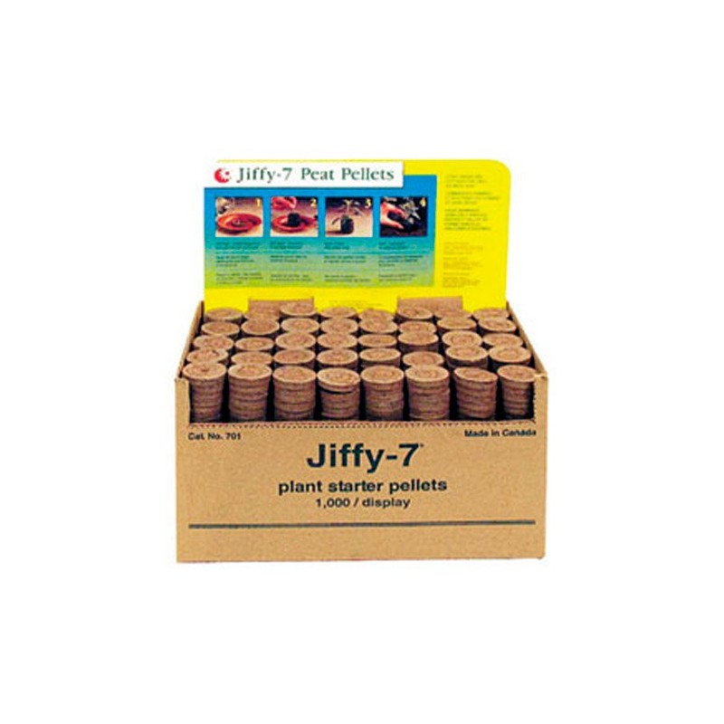 Jiffy-7 Pastilla Turba 41mm - Caja 1000 Uds.